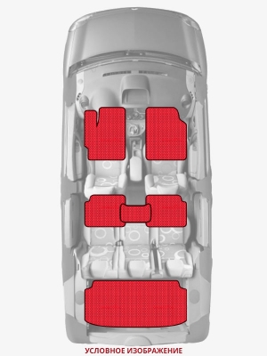 ЭВА коврики «Queen Lux» комплект для ТагАЗ Road Partner